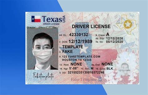 Texas Drivers License PSD Template (New Edition) – Download Photoshop File