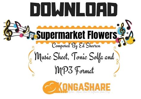 Download Supermarket Flowers Sheet Music with Lyrics..