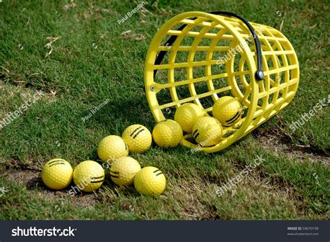 Bucket Of Driving Range Golf Balls Stock Photo 59670199 : Shutterstock