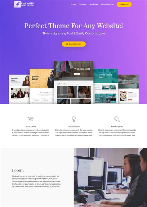 Landing Page Elementor Template