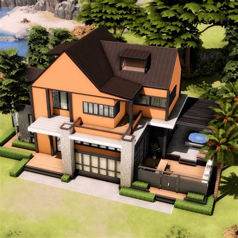 Modern Windenburg House - The Sims 4 Rooms / Lots - CurseForge