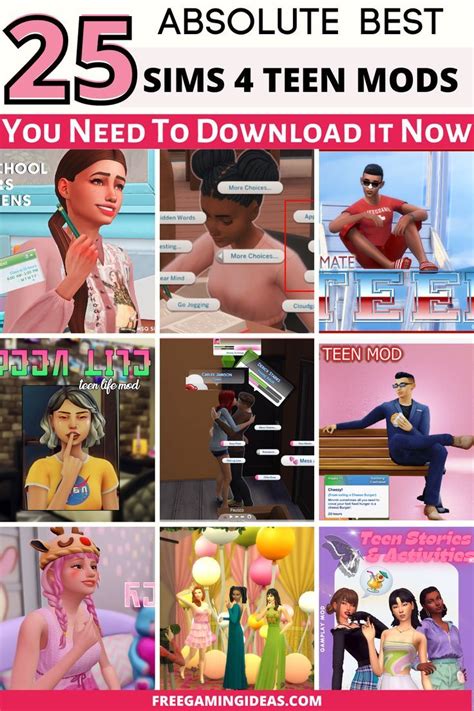 25+ Best Sims 4 Teen Mods (Job, Pregnancy, Romance, and More) | Sims 4 teen, Sims 4 skills, Sims ...