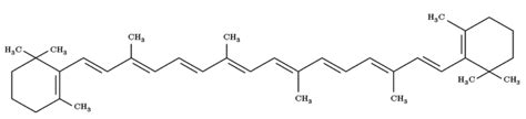 Chemical structure of -carotene. | Download Scientific Diagram