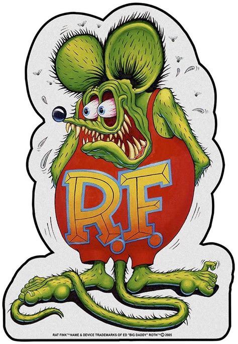 Original Rat Fink Logo Metal Sign 12" x 18" MSF888, Officially licensed ...