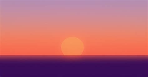 Premium AI Image | Sunset with purple and orange background