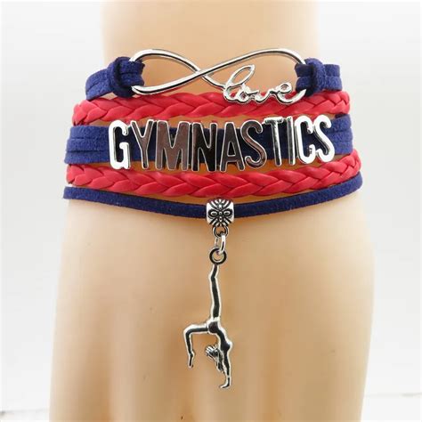 Aliexpress.com : Buy love GYMNASTICS bracelet figure charm gymnast ...