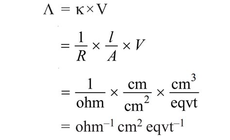 Equivalent conductance: Definition, unit, and formula - Chemistry Notes