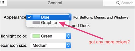 macos - change mac appearance color (from blue and graphite) - Super User