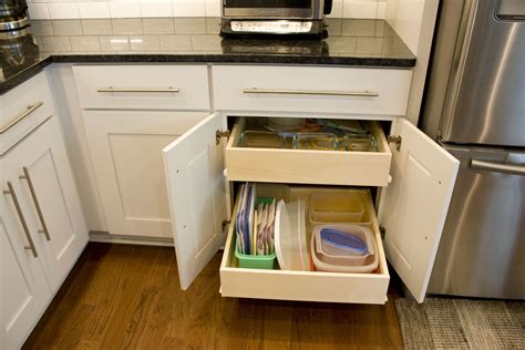 Roll out drawers in a base cabinet. | Best kitchen cabinets, Cabinet organization, Kitchen ...