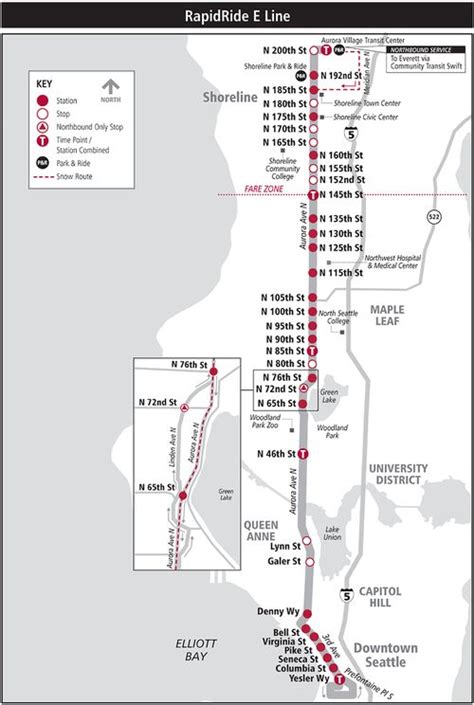 King County Metro RapidRide E Line 'Aurora Village / Downtown Seattle ...