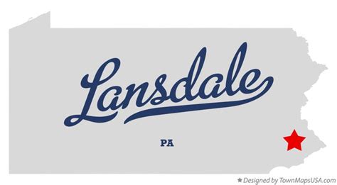 Map of Lansdale, PA, Pennsylvania