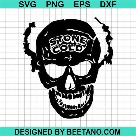 Stone Cold Steve Austin SVG, Stone Cold SVG, Stone Cold skull SVG PNG DXF