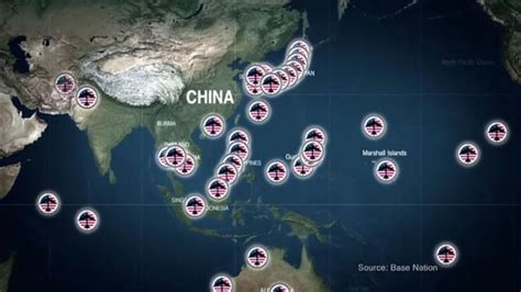 2019 MAP showing US MILITARY BASES SURROUNDING CHINA. who is the aggressor? : r/China_Really_Chinese