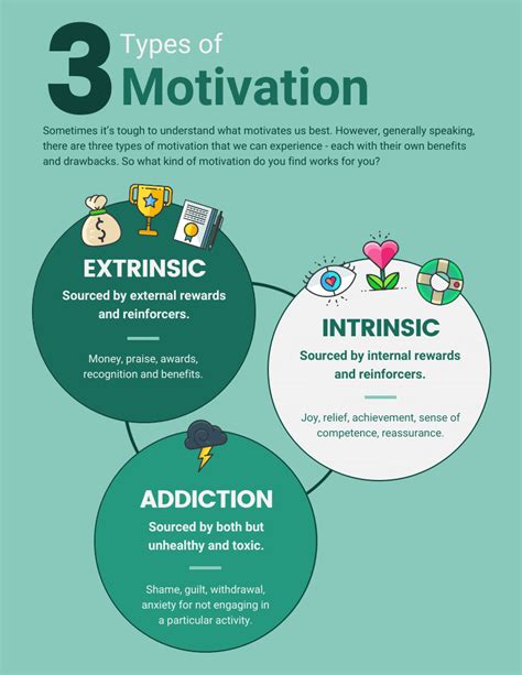 Types of Motivation Comparison Infographic Template - Venngage