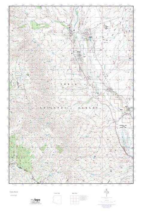 MyTopo Tonto Basin, Arizona USGS Quad Topo Map