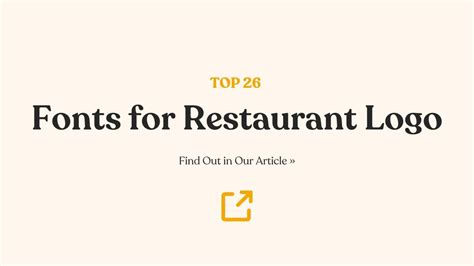 26 Best Fonts for Restaurant Logo That Marinate in Style