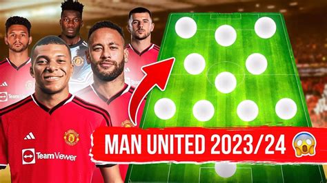 MANCHESTER UNITED' MONSTER TEAM for 2023/2024 season! New Transfers: Mbappe Neymar Mount Ramos ...