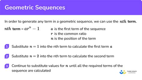 Geometric Sequences - GCSE Maths - Steps & Examples