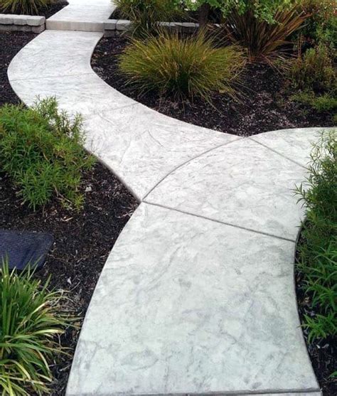 Top 60 Best Concrete Walkway Ideas - Outdoor Path Designs