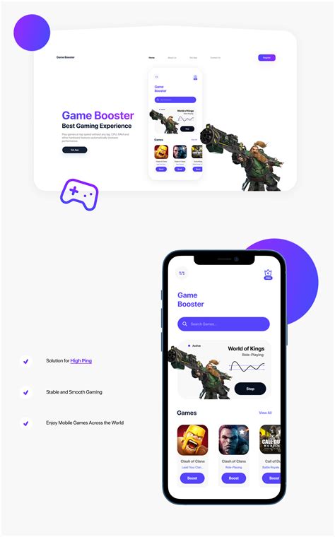 Game Booster for IOS on Behance