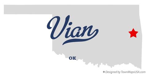 Map of Vian, OK, Oklahoma