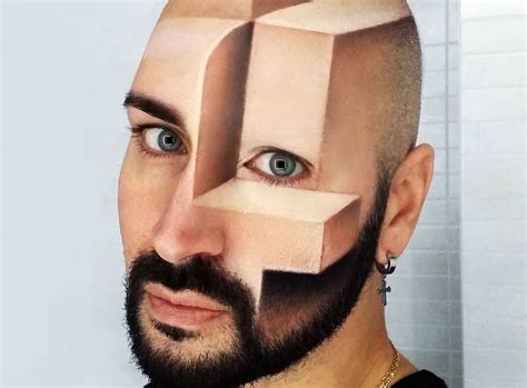This Makeup Artist Turns His Face Into 3D Optical Illusions » Design You Trust — Design Daily ...
