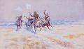 Cowboys on the Plains - Charles Marion Russell - WikiGallery.org, the ...