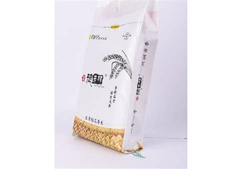 White Rice Packaging Bags with Thread Sewing Sealing 5kg 48 cm * 23 cm Size