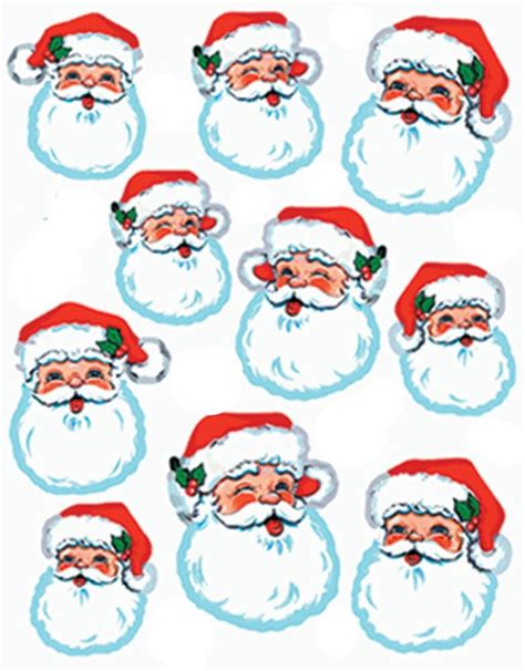 Santa Face Stickers (Pack of 12) | Michaels