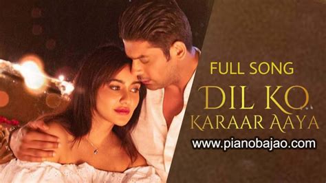 Dil Ko Karar Aaya Piano Notes For Hindi Songs | Pianobajao