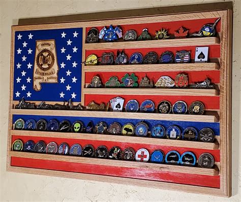 Alabama State Police Badge Challenge Coin Display 36x20 Holds - Etsy