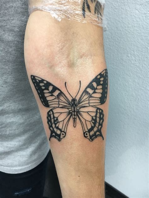 Tattoo #5, a Swallowtail Butterfly, done by Ignacio Flores at his new ...