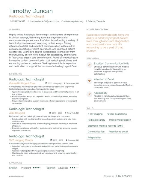 3 Successful Radiologic Technologist Resume Examples And Writing Tips for 2024