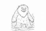 Yeti Coloring Page For Adults Graphic By Forhadx5 · Creative Fabrica sketch template