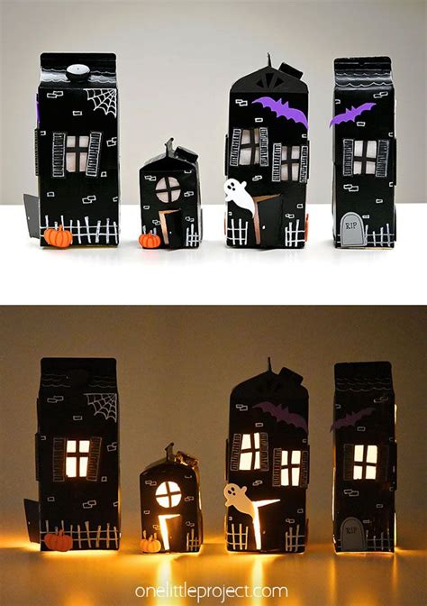 Haunted House Craft | Haunted house craft, Fun halloween crafts, Halloween crafts