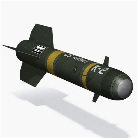 agm-114 hellfire missile 3d model