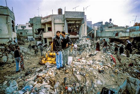 Inside a destroyed Jenin refugee camp in West Bank, Palestine. 2001. | Travel photography, Stock ...