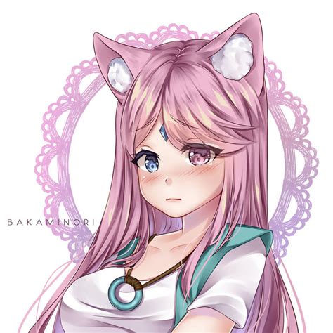 Commission - Blushing Cat by Cataxtrophyy on DeviantArt