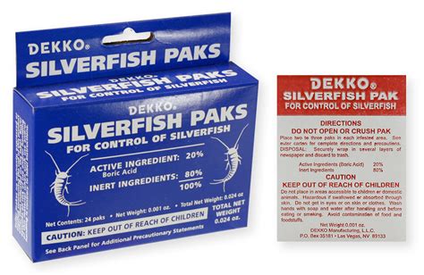 Dekko Silverfish Bait Paks