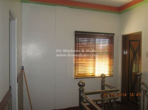 Combining Different Colors of Wood Blinds for Chic Look: Las Pinas City Project