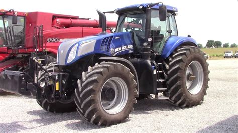 New Holland T8.410 Genesis Blue Power Edtion Tractor - YouTube