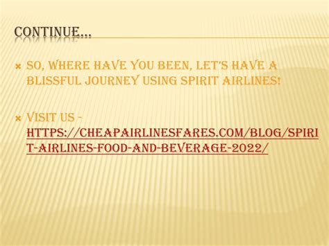 PPT - Spirit Airlines food menu information PowerPoint Presentation ...