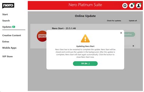 [Nero 2021]How to get the latest updates of my Nero Products in Nero Start : Nero AG