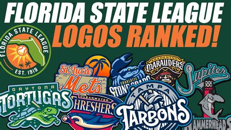 Florida State League Baseball Logos RANKED! - YouTube