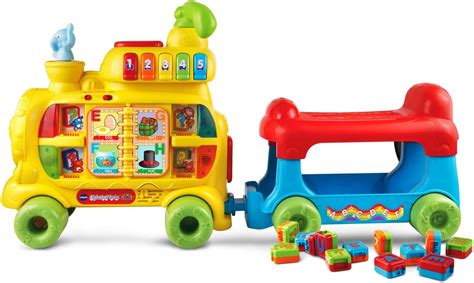 Amazon.com: VTech Sit-to-Stand Alphabet Train (Frustration Free Packaging) : Toys & Games