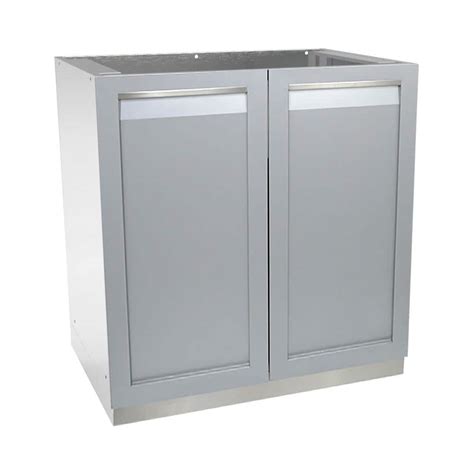 4 Life Outdoor Stainless Steel Assembled 32x35x24 in. Outdoor Kitchen ...