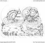 Royalty Free RF Clipart Illustration Of A Coloring Page Outline  sketch template