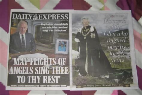 KING CHARLES III + Death of Queen Elizabeth II - Daily Express 10/09/22 Post WW £6.95 - PicClick UK