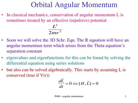 PPT - Orbital Angular Momentum PowerPoint Presentation, free download - ID:6591856