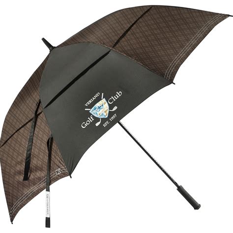 64" Plaid Golf Umbrella - Primary Distributors LTD.